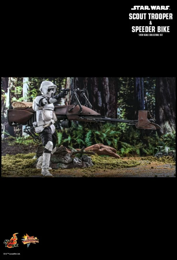 Hot Toys Star Wars - Scout Trooper & Speederbike Return Of The Jedi 1:6 Scale 12" Action Figure 7 Hot Toys Star Wars - Scout Trooper & Speederbike Return Of The Jedi 1:6 Scale 12" Action Figure