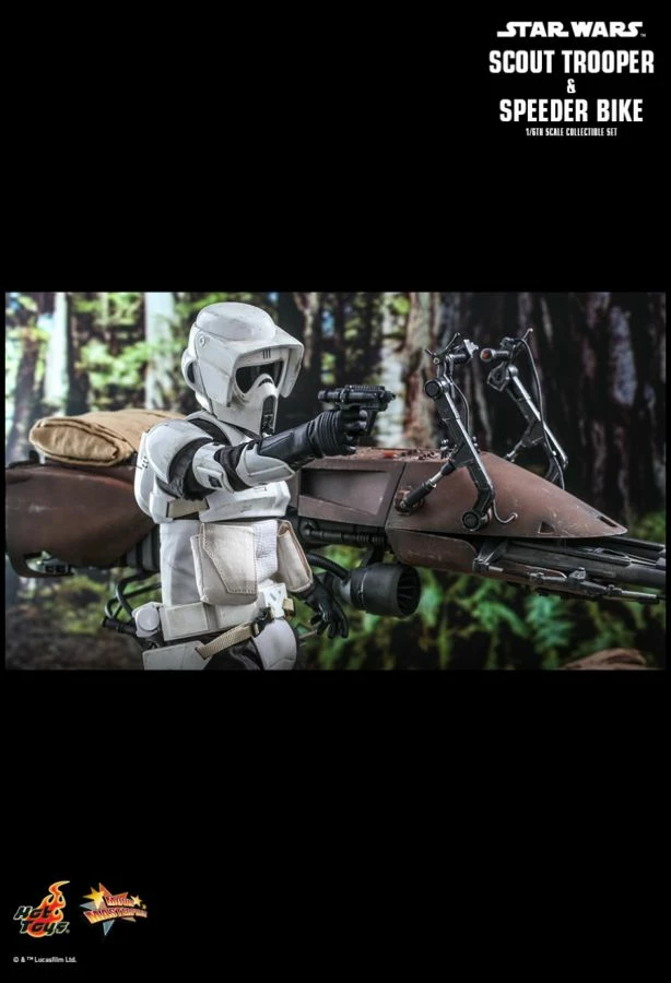 Hot Toys Star Wars - Scout Trooper & Speederbike Return Of The Jedi 1:6 Scale 12" Action Figure 8 Hot Toys Star Wars - Scout Trooper & Speederbike Return Of The Jedi 1:6 Scale 12" Action Figure