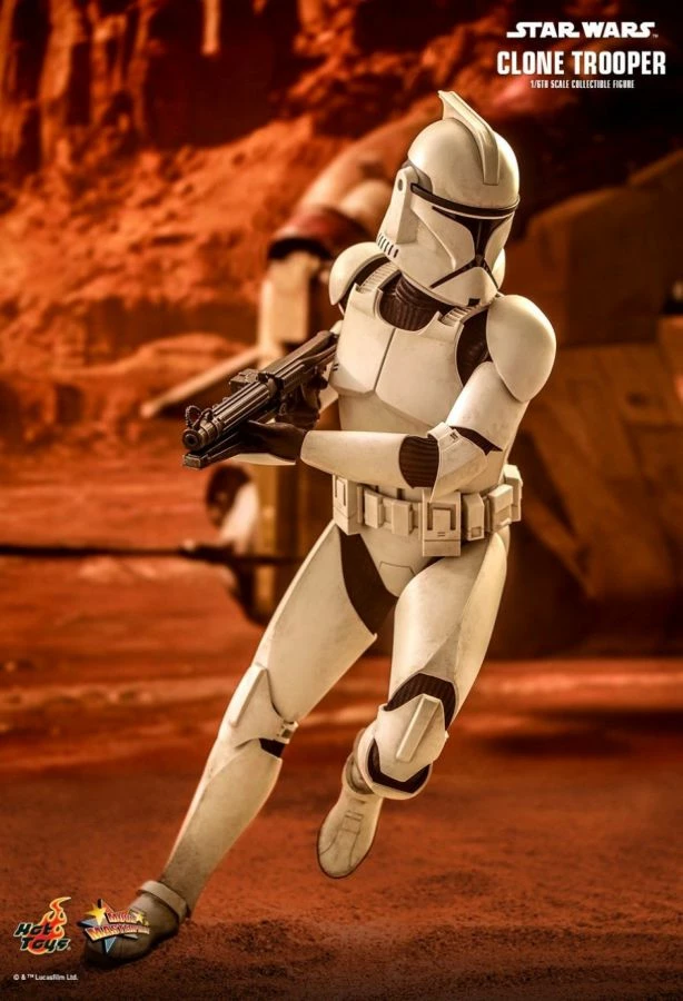Hot Toys Star Wars - Clone Trooper Attack Of The Clones 1:6 Scale 12" Action Figure 2 Hot Toys Star Wars - Clone Trooper Attack Of The Clones 1:6 Scale 12" Action Figure