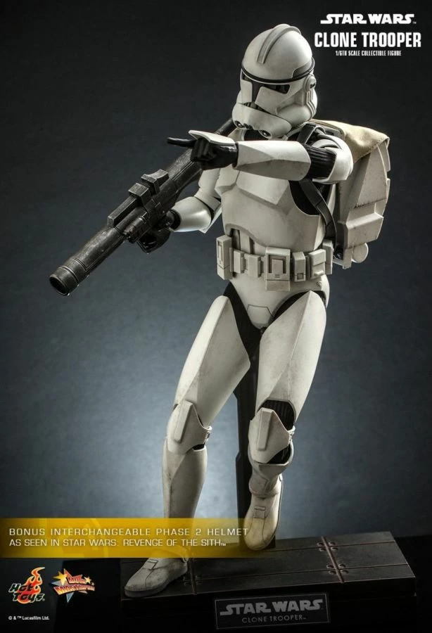 Hot Toys Star Wars - Clone Trooper Attack Of The Clones 1:6 Scale 12" Action Figure 6 Hot Toys Star Wars - Clone Trooper Attack Of The Clones 1:6 Scale 12" Action Figure