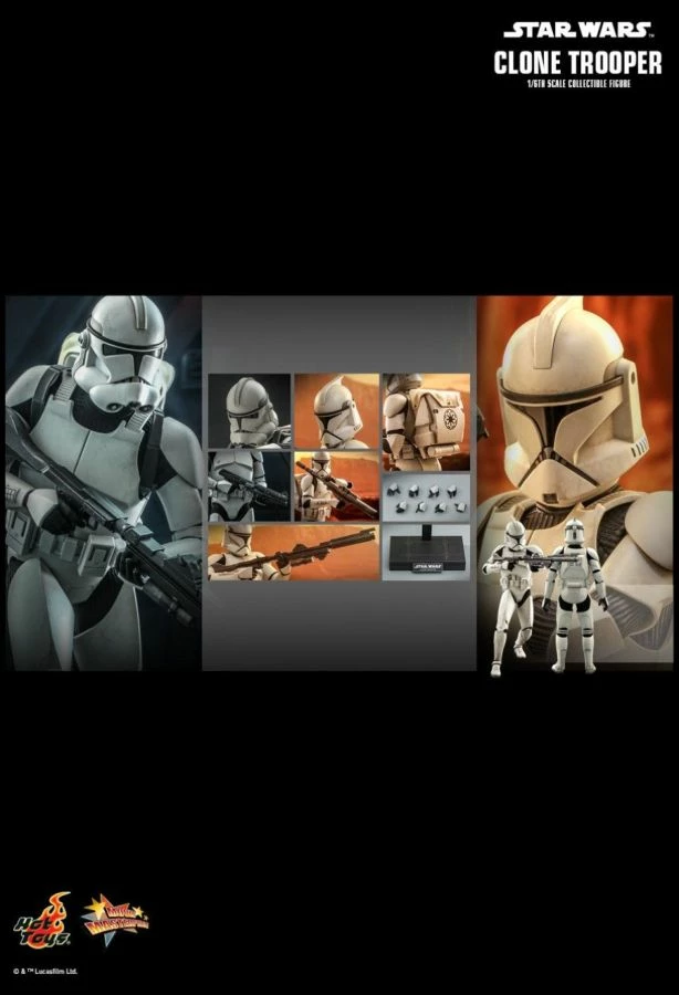 Hot Toys Star Wars - Clone Trooper Attack Of The Clones 1:6 Scale 12" Action Figure 18 Hot Toys Star Wars - Clone Trooper Attack Of The Clones 1:6 Scale 12" Action Figure