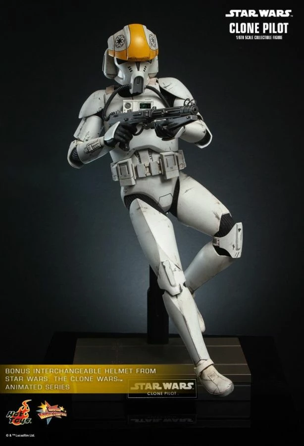 Hot Toys Star Wars - Clone Pilot Attack Of The Clones 1:6 Scale 12" Action Figure 3 Hot Toys Star Wars - Clone Pilot Attack Of The Clones 1:6 Scale 12" Action Figure