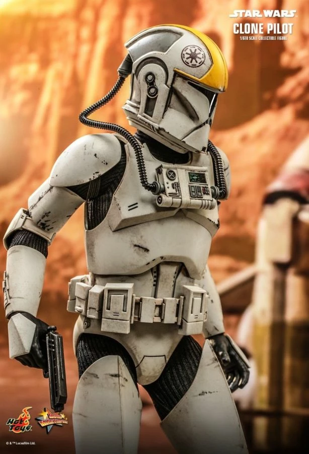 Hot Toys Star Wars - Clone Pilot Attack Of The Clones 1:6 Scale 12" Action Figure 6 Hot Toys Star Wars - Clone Pilot Attack Of The Clones 1:6 Scale 12" Action Figure