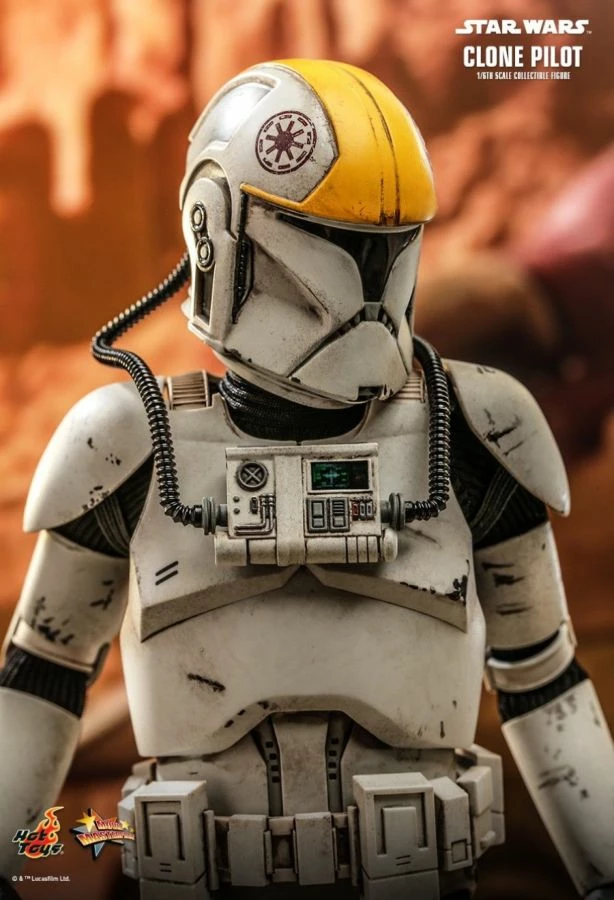 Hot Toys Star Wars - Clone Pilot Attack Of The Clones 1:6 Scale 12" Action Figure 8 Hot Toys Star Wars - Clone Pilot Attack Of The Clones 1:6 Scale 12" Action Figure