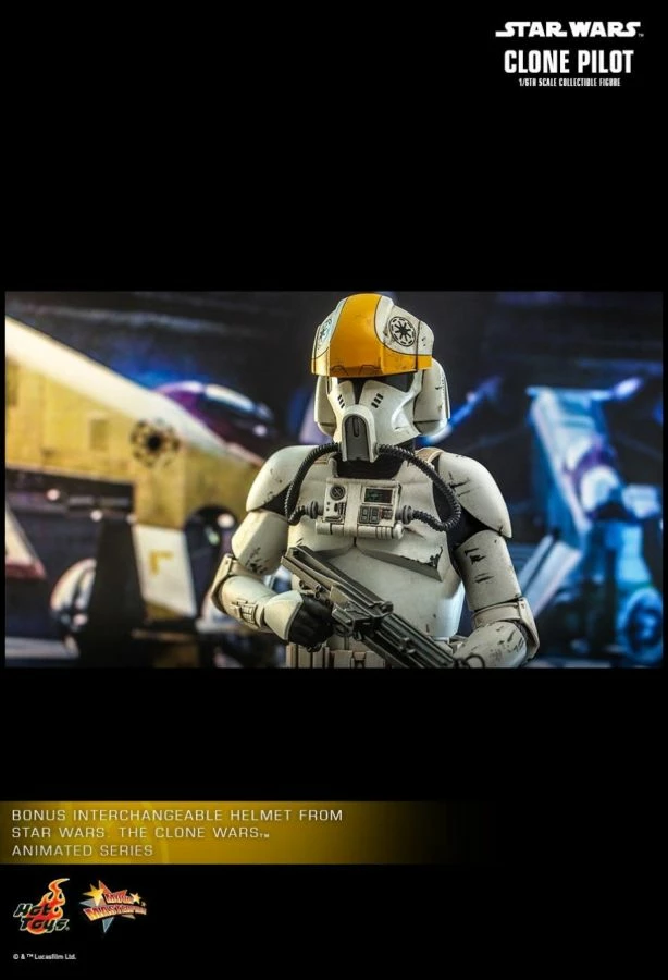 Hot Toys Star Wars - Clone Pilot Attack Of The Clones 1:6 Scale 12" Action Figure 14 Hot Toys Star Wars - Clone Pilot Attack Of The Clones 1:6 Scale 12" Action Figure