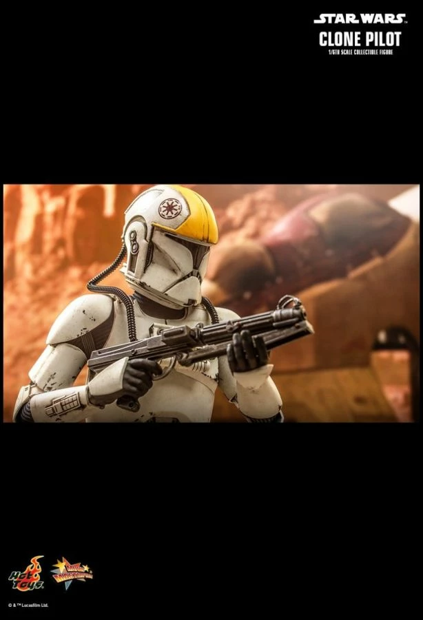 Hot Toys Star Wars - Clone Pilot Attack Of The Clones 1:6 Scale 12" Action Figure 16 Hot Toys Star Wars - Clone Pilot Attack Of The Clones 1:6 Scale 12" Action Figure
