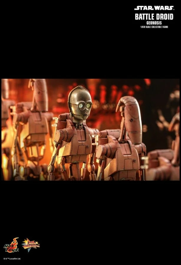 Hot Toys Star Wars - Battle Droid (Geonosis) Attack Of The Clones 1:6 Scale 12" Action Figure 12 Hot Toys Star Wars - Battle Droid (Geonosis) Attack Of The Clones 1:6 Scale 12" Action Figure