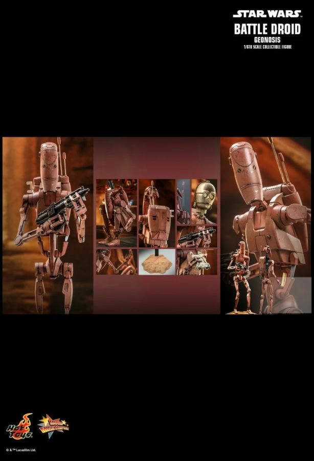 Hot Toys Star Wars - Battle Droid (Geonosis) Attack Of The Clones 1:6 Scale 12" Action Figure 17 Hot Toys Star Wars - Battle Droid (Geonosis) Attack Of The Clones 1:6 Scale 12" Action Figure