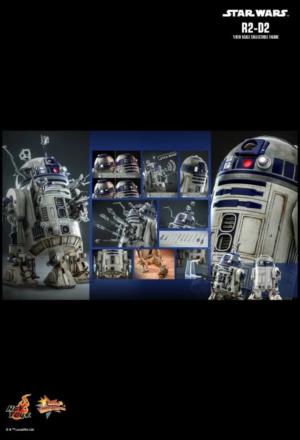 Hot Toys Star Wars - R2-D2 Attack Of The Clones 1:6 Scale Action Figure 21 Hot Toys Star Wars - R2-D2 Attack Of The Clones 1:6 Scale Action Figure