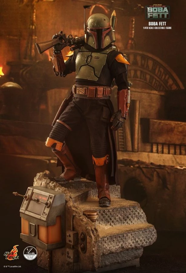 Hot Toys Star Wars: Book Of Boba Fett - Boba Fett 1:4 Scale Action Figure 2 Hot Toys Star Wars: Book Of Boba Fett - Boba Fett 1:4 Scale Action Figure