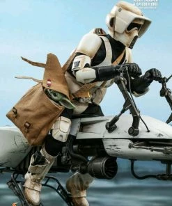 Hot Toys Star Wars: The Mandalorian - Scout Trooper & Speeder Bike 1:6 Scale Action Figure Set
