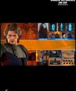 Hot Toys Star Wars: The Clone Wars - Anakin & STAP 1:6 Scale 12