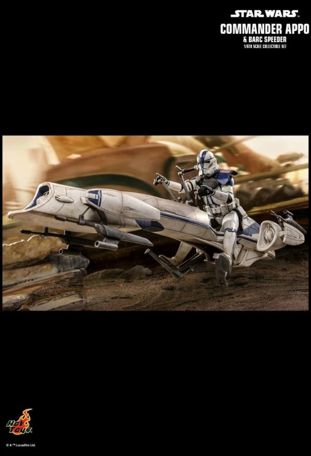 Hot Toys Star Wars - Commander Appo With BARC Speeder 1:6 Scale Action Figure 10 Hot Toys Star Wars - Commander Appo With BARC Speeder 1:6 Scale Action Figure