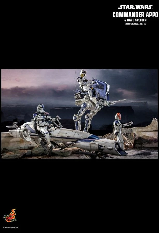 Hot Toys Star Wars - Commander Appo With BARC Speeder 1:6 Scale Action Figure 12 Hot Toys Star Wars - Commander Appo With BARC Speeder 1:6 Scale Action Figure