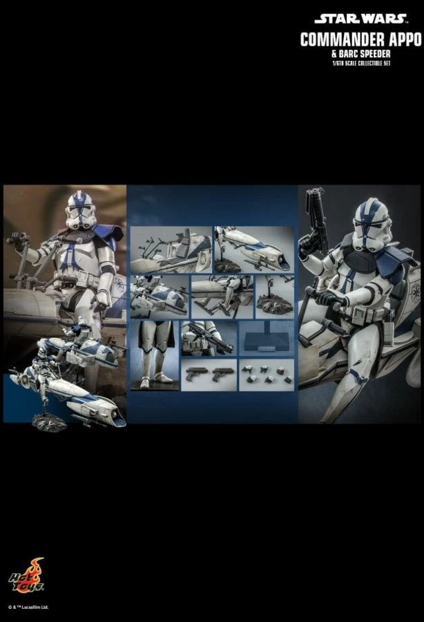 Hot Toys Star Wars - Commander Appo With BARC Speeder 1:6 Scale Action Figure 14 Hot Toys Star Wars - Commander Appo With BARC Speeder 1:6 Scale Action Figure