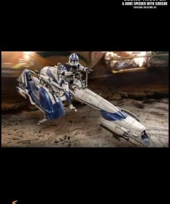 Hot Toys Star Wars - Heavy Weapon Clone Trooper With BARC Speeder 1:6 Scale Action Figure