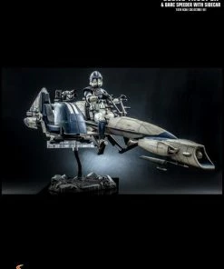 Hot Toys Star Wars - Heavy Weapon Clone Trooper With BARC Speeder 1:6 Scale Action Figure 20 Hot Toys Star Wars - Heavy Weapon Clone Trooper With BARC Speeder 1:6 Scale Action Figure