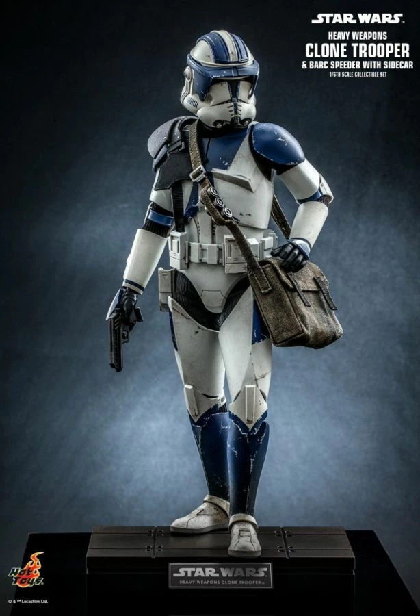 Hot Toys Star Wars - Heavy Weapon Clone Trooper With BARC Speeder 1:6 Scale Action Figure 5 Hot Toys Star Wars - Heavy Weapon Clone Trooper With BARC Speeder 1:6 Scale Action Figure