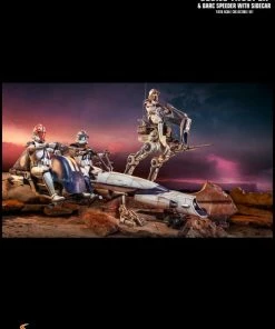 Hot Toys Star Wars - Heavy Weapon Clone Trooper With BARC Speeder 1:6 Scale Action Figure 25 Hot Toys Star Wars - Heavy Weapon Clone Trooper With BARC Speeder 1:6 Scale Action Figure