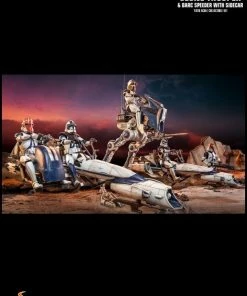 Hot Toys Star Wars - Heavy Weapon Clone Trooper With BARC Speeder 1:6 Scale Action Figure 26 Hot Toys Star Wars - Heavy Weapon Clone Trooper With BARC Speeder 1:6 Scale Action Figure