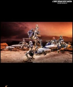 Hot Toys Star Wars - Heavy Weapon Clone Trooper With BARC Speeder 1:6 Scale Action Figure 28 Hot Toys Star Wars - Heavy Weapon Clone Trooper With BARC Speeder 1:6 Scale Action Figure