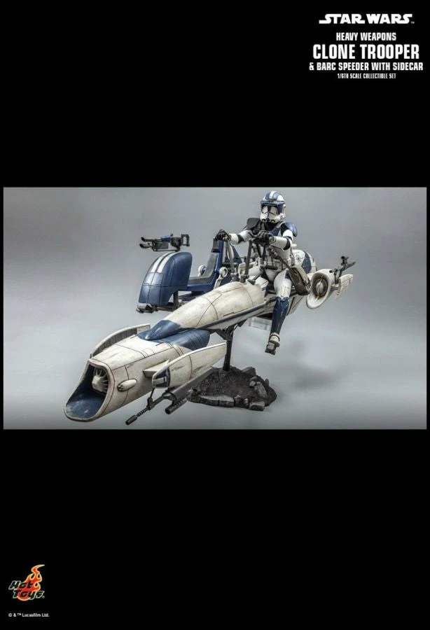 Hot Toys Star Wars - Heavy Weapon Clone Trooper With BARC Speeder 1:6 Scale Action Figure 16 Hot Toys Star Wars - Heavy Weapon Clone Trooper With BARC Speeder 1:6 Scale Action Figure
