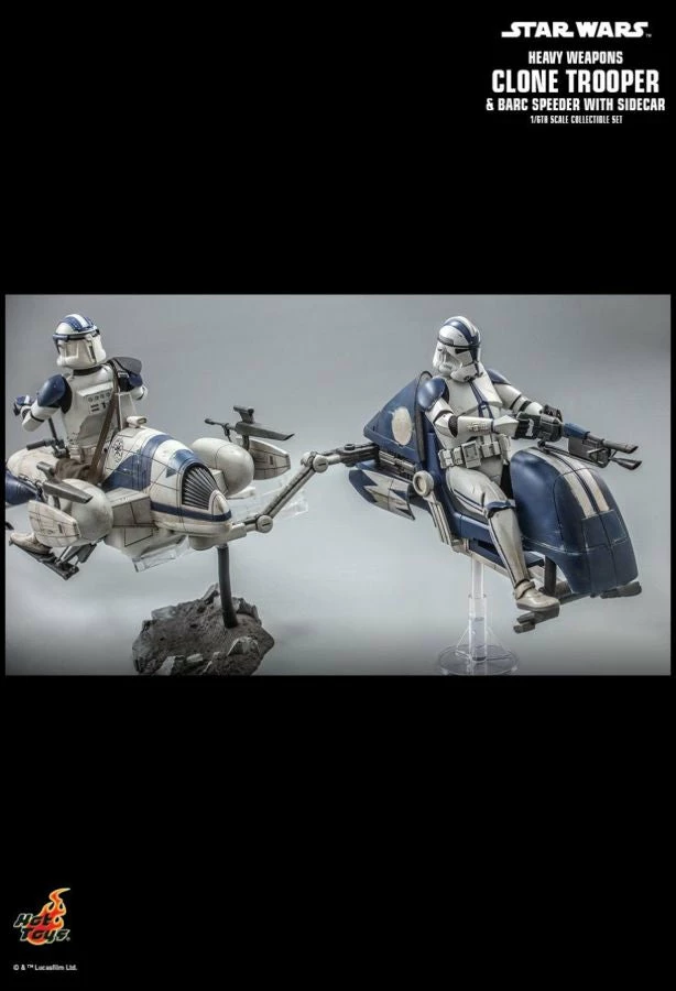 Hot Toys Star Wars - Heavy Weapon Clone Trooper With BARC Speeder 1:6 Scale Action Figure 17 Hot Toys Star Wars - Heavy Weapon Clone Trooper With BARC Speeder 1:6 Scale Action Figure