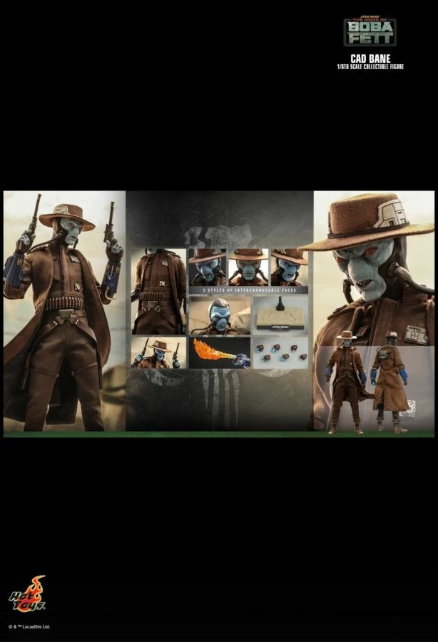 Hot Toys Star Wars: Book Of Boba Fett - Cad Bane 1:6 Scale Action Figure 12 Hot Toys Star Wars: Book Of Boba Fett - Cad Bane 1:6 Scale Action Figure