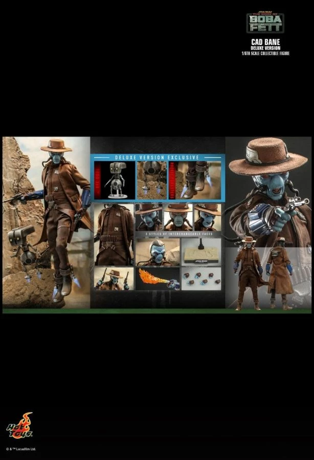 Hot Toys Star Wars: Book Of Boba Fett - Cad Bane Deluxe 1:6 Scale Action Figure 15 Hot Toys Star Wars: Book Of Boba Fett - Cad Bane Deluxe 1:6 Scale Action Figure