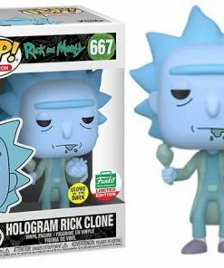 Rick And Morty - Hologram Rick Clone GITD Funko-Shop Stickered Exclusive Pop! Vinyl Animation #667 POP! Vinyls