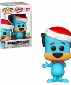 Hanna Barbera - Huckleberry Hound (Santa Hat) Funko-Shop Stickered Exclusive Pop! Vinyl Animation #677 POP! Vinyls
