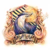 Harry Potter - Hufflepuff House Crest - Lucie Mammone Art Print Poster