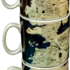 Ikon Collectables A Game Of Thrones - Stacked Westeros Map Mug Set Mugs