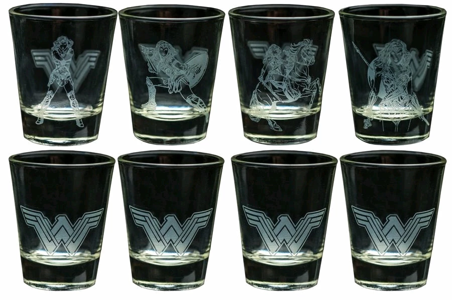 Ikon Collectables Wonder Woman (2017) - Frosted Designs Shot Glass Set 1 Ikon Collectables Wonder Woman (2017) - Frosted Designs Shot Glass Set