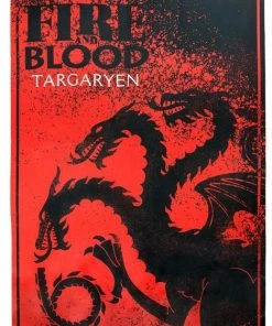 Ikon Collectables A Game Of Thrones - Targaryan Satin Banner
