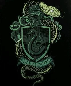 Ikon Collectables Harry Potter - Slytherin A3 Tin Sign