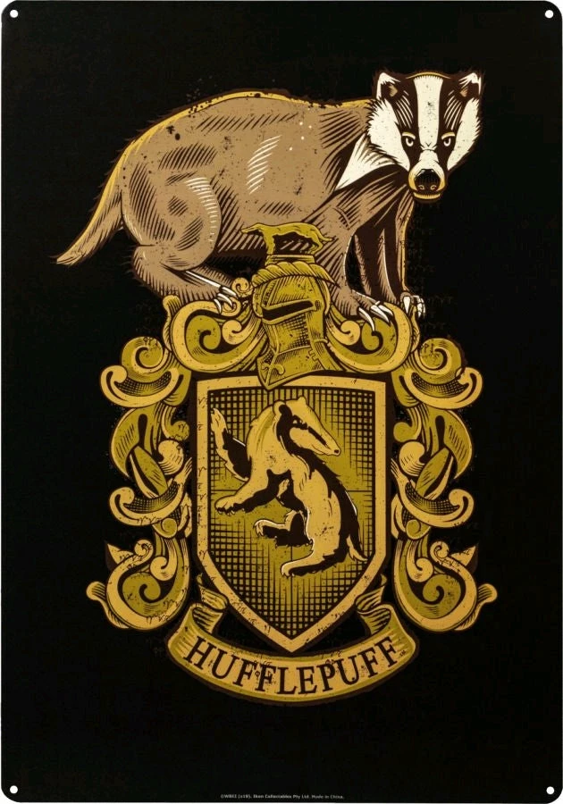 Ikon Collectables Harry Potter - Hufflepuff A3 Tin Sign 1 Ikon Collectables Harry Potter - Hufflepuff A3 Tin Sign