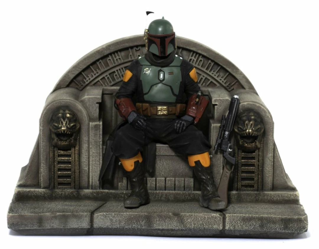 Quantum Mechanix Star Wars: The Mandalorian - Boba Fett On Throne Deluxe 1:10 Scale Statue 1 Quantum Mechanix Star Wars: The Mandalorian - Boba Fett On Throne Deluxe 1:10 Scale Statue