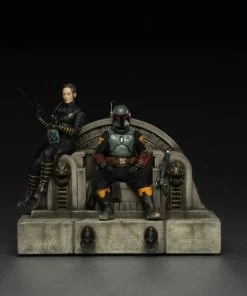 Quantum Mechanix Star Wars: The Mandalorian - Boba Fett & Fennec Shand On Throne Deluxe 1:10 Scale Statue 18 Quantum Mechanix Star Wars: The Mandalorian - Boba Fett & Fennec Shand On Throne Deluxe 1:10 Scale Statue