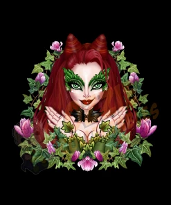 RoseDemon Batman & Robin - Poison Ivy - Rose Demon Art Print Poster