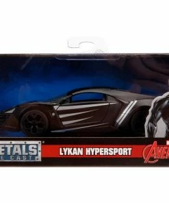 Jada Toys Diecast Cars Avengers (comics) - Black Panther Lykan Hypersport 1:32 Hollywood Ride