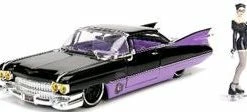 Jada Toys Diecast Cars DC Comics Bombshells - Catwoman 1959 Cadillac 1:24 Scale Hollywood Rides Diecast Vehicle
