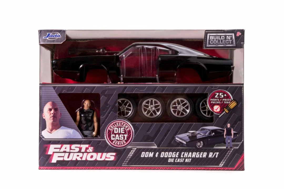 Jada Toys Fast And Furious - Dom's Dodge Charger With Dom 1:24 Scale Diecast Model Kit Diecast Cars 1 Jada Toys Fast And Furious - Dom's Dodge Charger With Dom 1:24 Scale Diecast Model Kit Diecast Cars