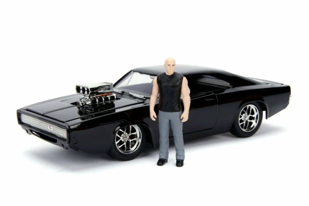 Jada Toys Fast And Furious - Dom's Dodge Charger With Dom 1:24 Scale Diecast Model Kit Diecast Cars 2 Jada Toys Fast And Furious - Dom's Dodge Charger With Dom 1:24 Scale Diecast Model Kit Diecast Cars