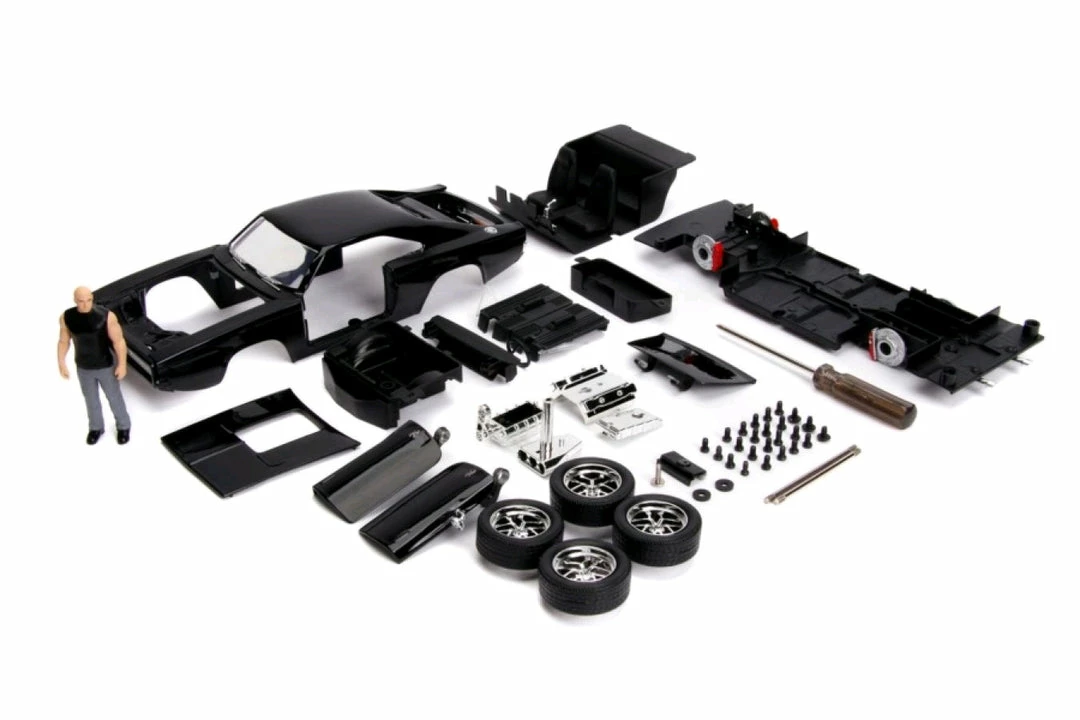 Jada Toys Fast And Furious - Dom's Dodge Charger With Dom 1:24 Scale Diecast Model Kit Diecast Cars 3 Jada Toys Fast And Furious - Dom's Dodge Charger With Dom 1:24 Scale Diecast Model Kit Diecast Cars