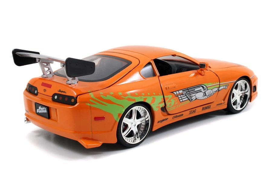 Jada Toys Diecast Cars Fast And Furious - 1995 Toyota Supra 1:24 With Brian Hollywood Ride 7 Jada Toys Diecast Cars Fast And Furious - 1995 Toyota Supra 1:24 With Brian Hollywood Ride