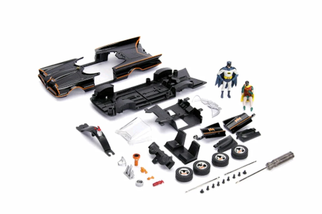Jada Toys Batman (TV) - Batmobile With Batman 1:24 Scale Diecast Model Kit 1 Jada Toys Batman (TV) - Batmobile With Batman 1:24 Scale Diecast Model Kit