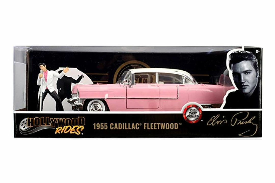 Jada Toys Elvis - 1955 Cadillac Fleetwood 1:24 Scale Hollywood Ride With Elvis Figure 5 Jada Toys Elvis - 1955 Cadillac Fleetwood 1:24 Scale Hollywood Ride With Elvis Figure
