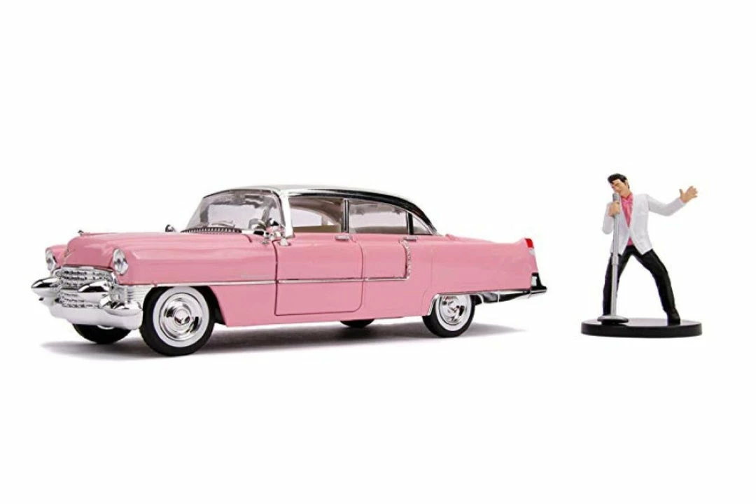 Jada Toys Elvis - 1955 Cadillac Fleetwood 1:24 Scale Hollywood Ride With Elvis Figure 1 Jada Toys Elvis - 1955 Cadillac Fleetwood 1:24 Scale Hollywood Ride With Elvis Figure