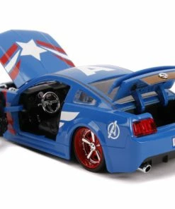 Jada Toys Captain America - 2006 Ford Mustang GT 1:24 Scale Hollywood Ride